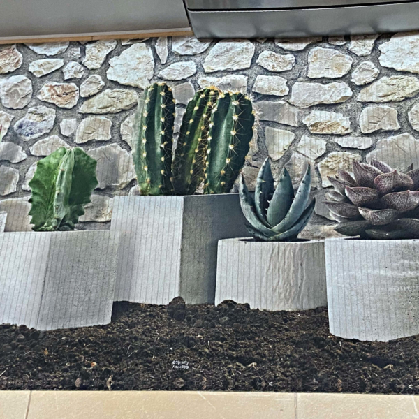 alfombra vinílica cactus